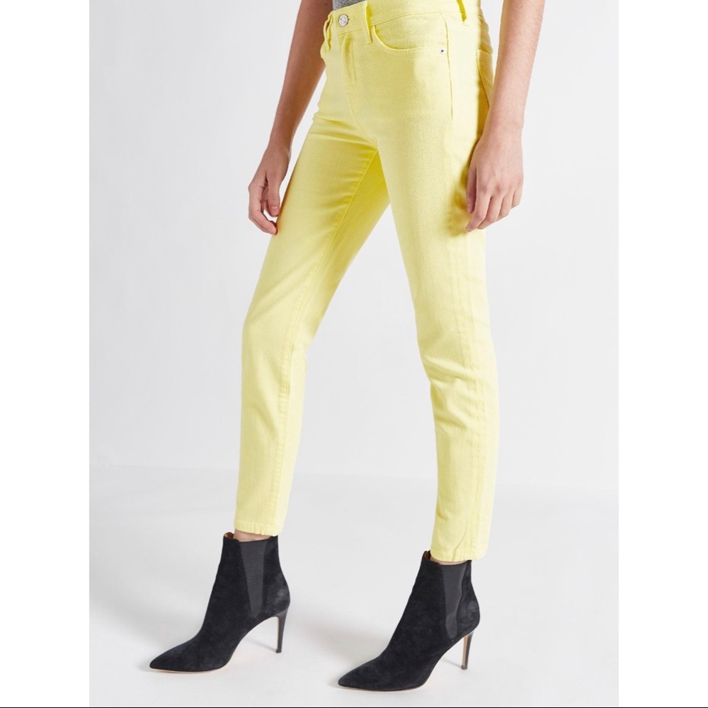 Current/Elliott Women's Yellow The Stiletto Jean